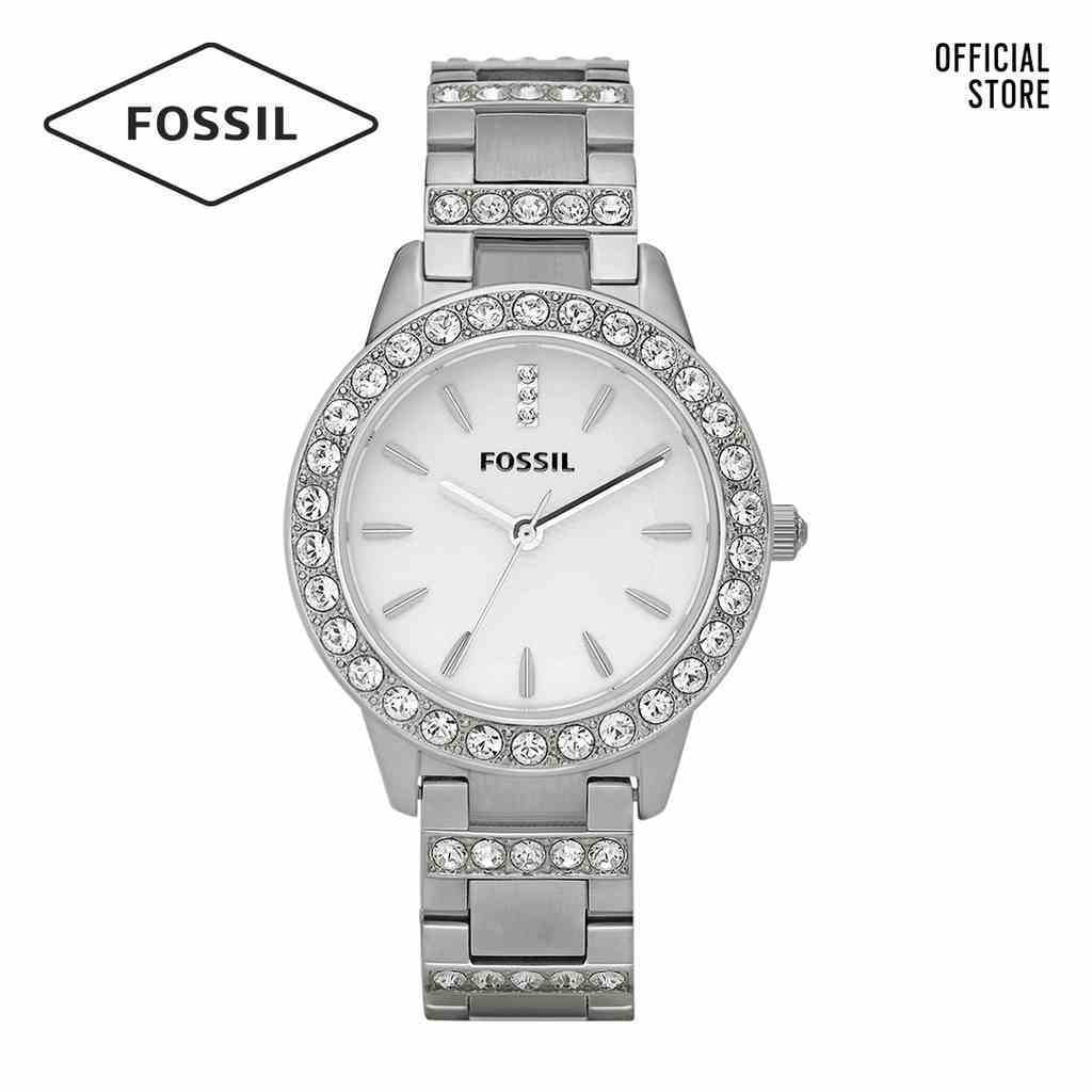 [Mã BMLTA35 giảm đến 35K đơn 99K] Đồng hồ nữ Fossil Jesse dây thép không gỉ ES2362 - màu bạc