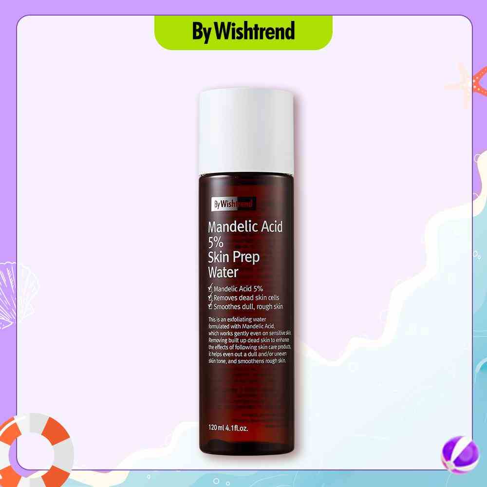 Nước hoa hồng BY WISHTREND MANDELIC ACID 5% SKIN PREP WATER 120ML