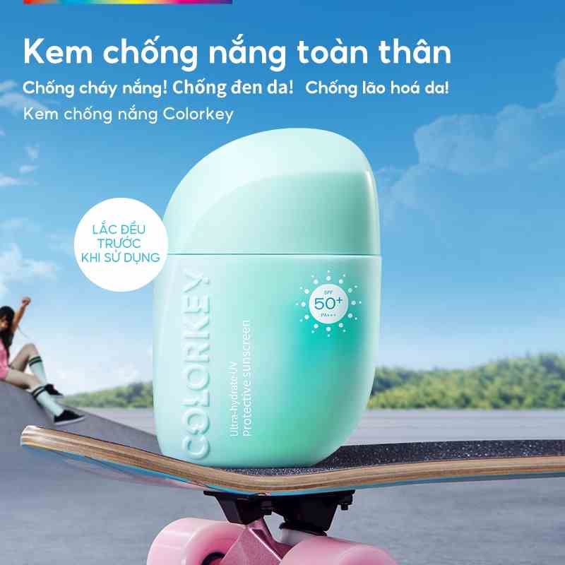 【COLORKEY】Kem chống nắng SPF 50 + giúp chống tia cực tím dung tích 40ml