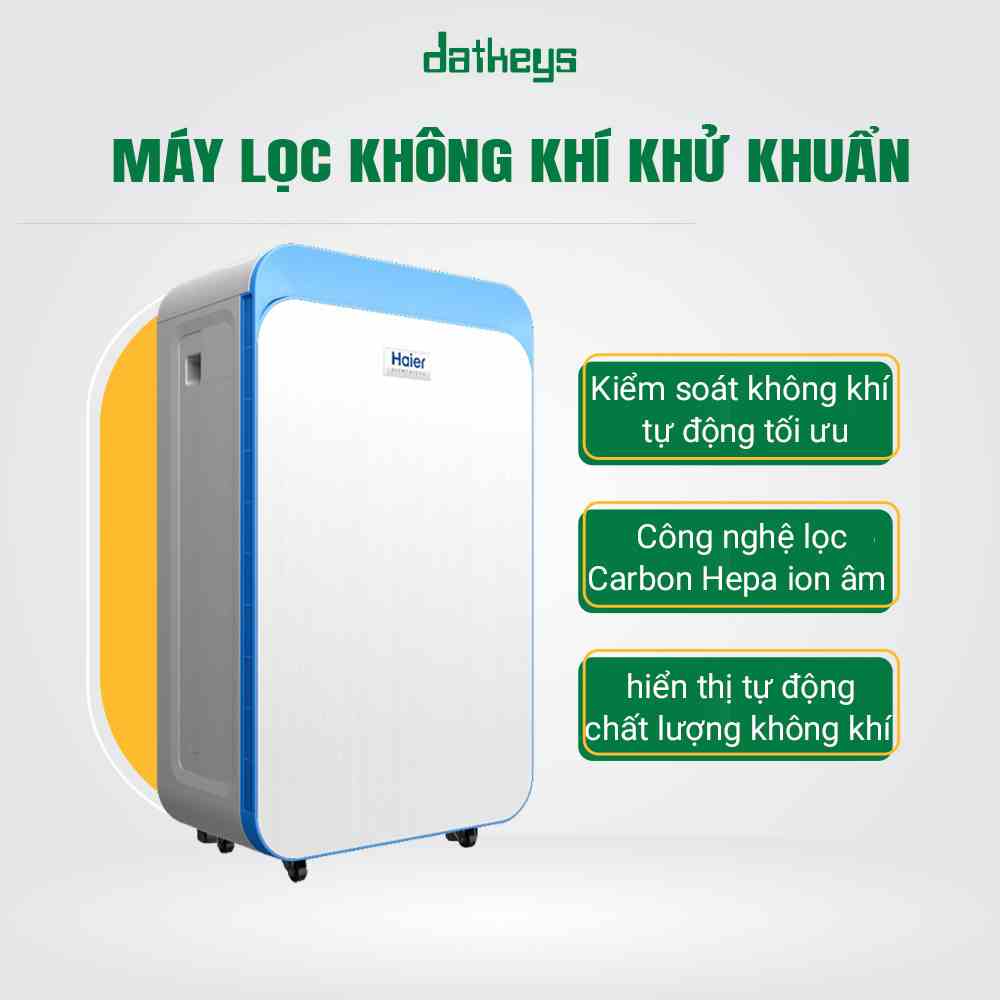 Máy Lọc Không Khí, Khử Khuẩn Và Khử Trùng DATKEYS HAIER – YKJX-Y500 Giúp Không Khí Trong Lành An Toàn