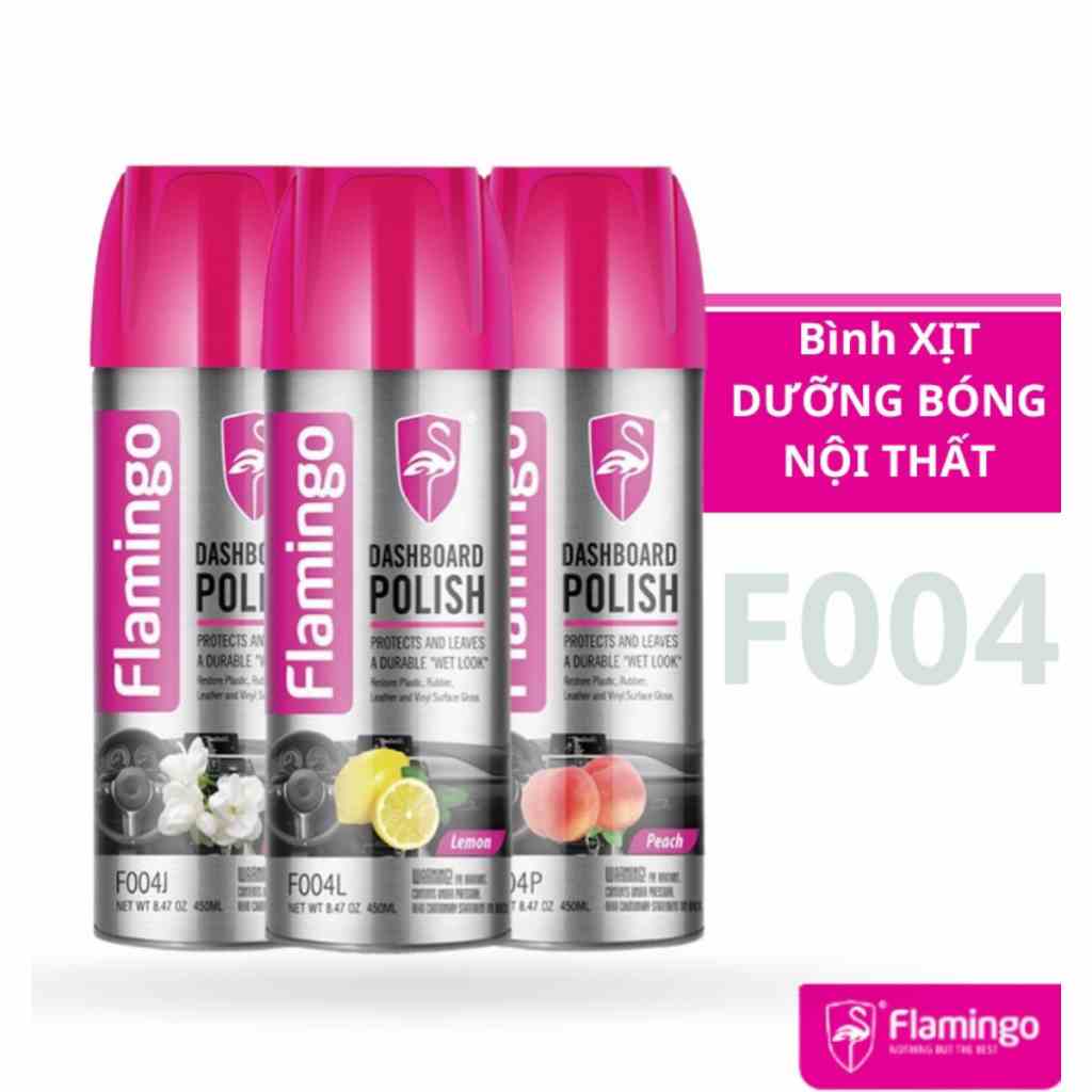 [Mã BMLTB35 giảm đến 35K đơn 99K] Bình xịt dưỡng bóng nội thất ô tô FLamingo F004 nhiều mùi hương