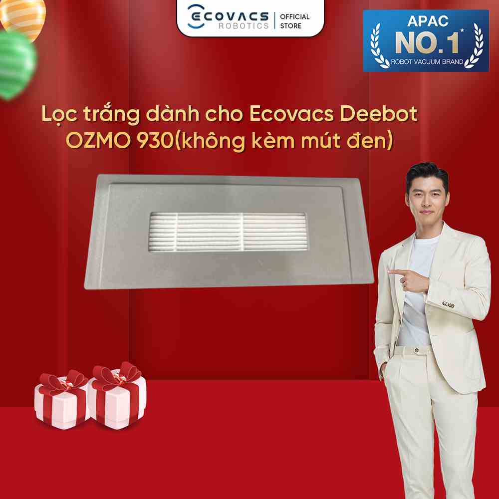 Lọc trắng dành cho Ecovacs Deebot OZMO 930(không kèm mút đen) - Hàng Chính Hãng