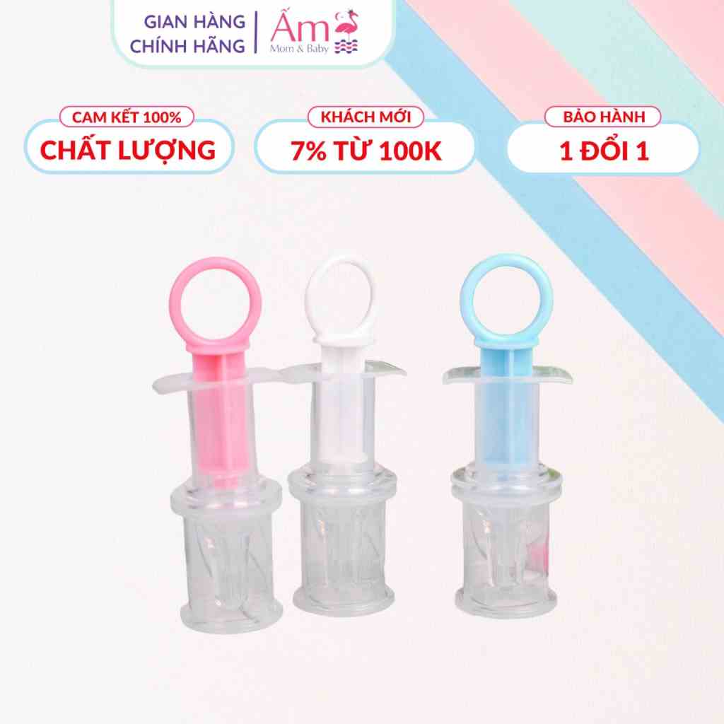 Dụng Cụ Bón Thuốc Bón Sữa Bón Nước Trái Cây Ấm Baby Chống Sặc Cho Bé Dạng Xilanh Ấm Gift Decor