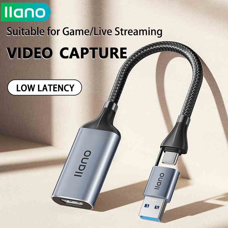 Thẻ Ghi Hình Trực Tuyến Video 1080P 4K HDMI Sang USB Type-C 2 Trong 1