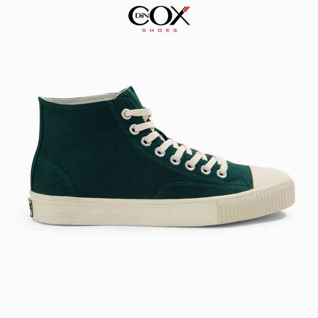 Giày Sneaker Vải Canvas Nam Nữ E06 Hi Ever Green Cổ Cao