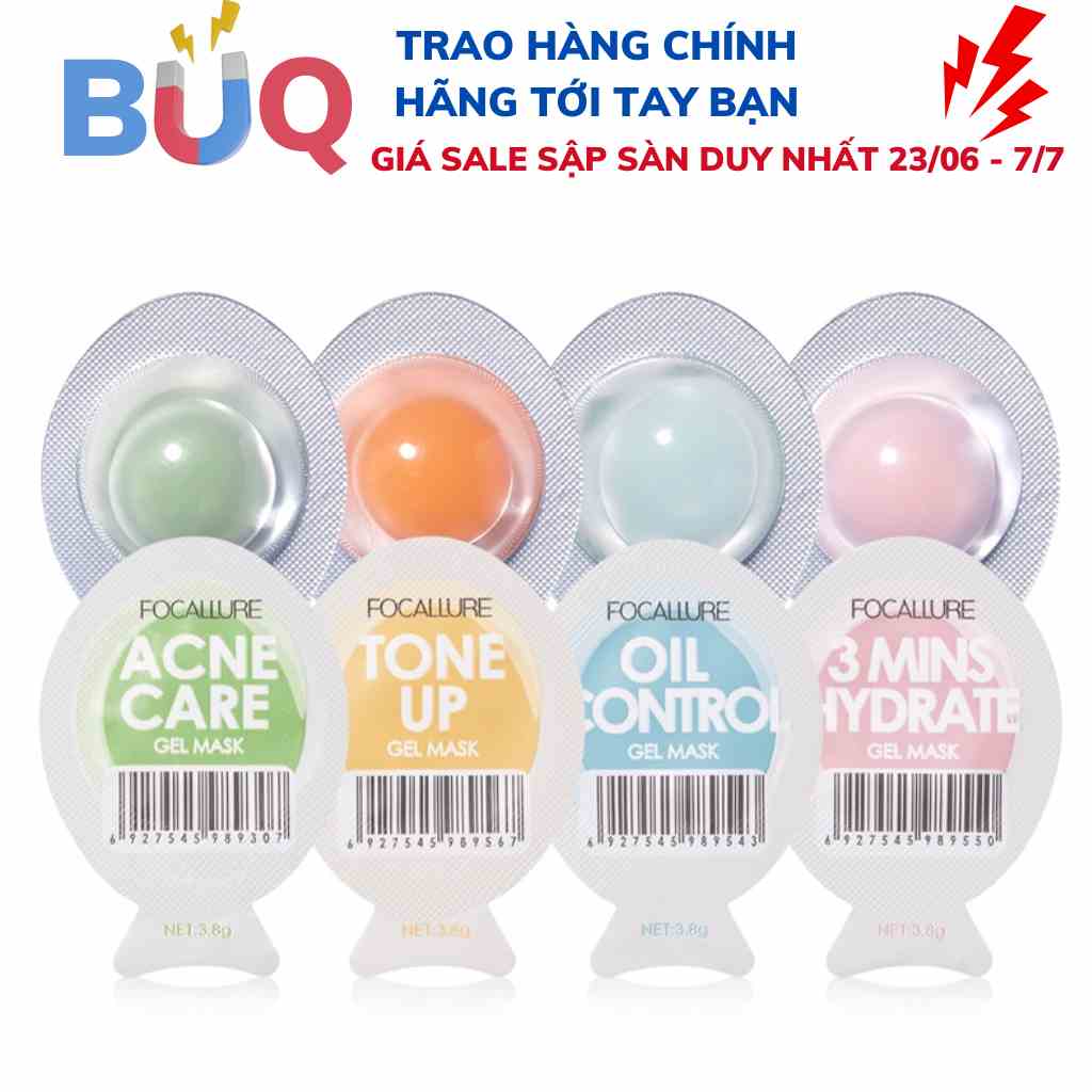 [HÀNG SẴN] Mặt Nạ Dưỡng Ẩm Kiềm Dầu 7 Ngày Focallure 3.8g - FA SC04