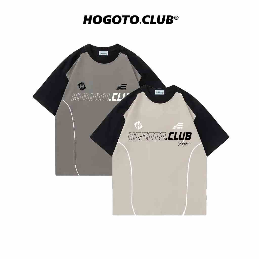 Áo thun RAGLAN PHỐI DÂY LINE Local Brand unisex 100% cotton - shop Hogotoclub - nam nữ from rộng oversize