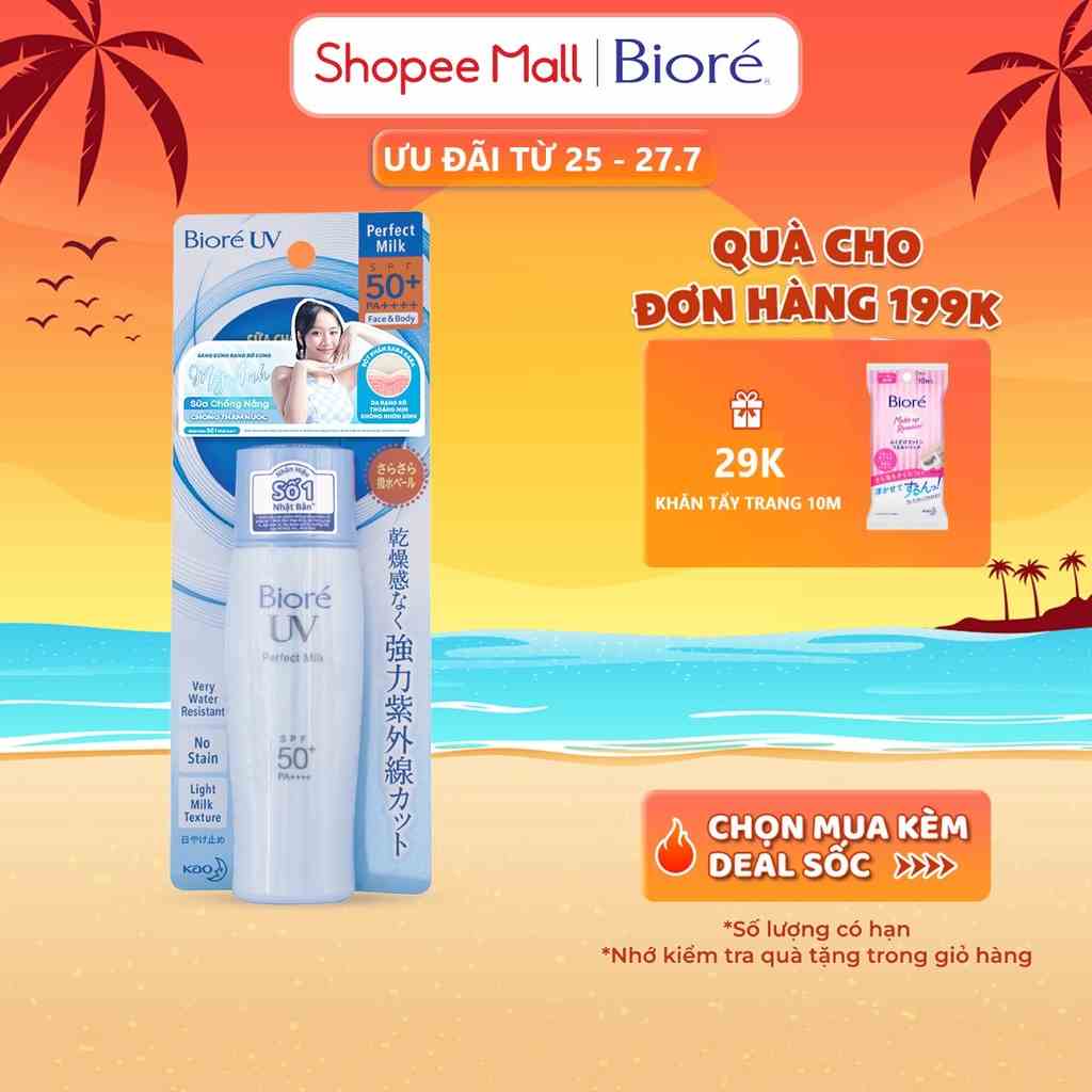 Sữa Chống Nắng Chống Thấm Nước Biore 40ml