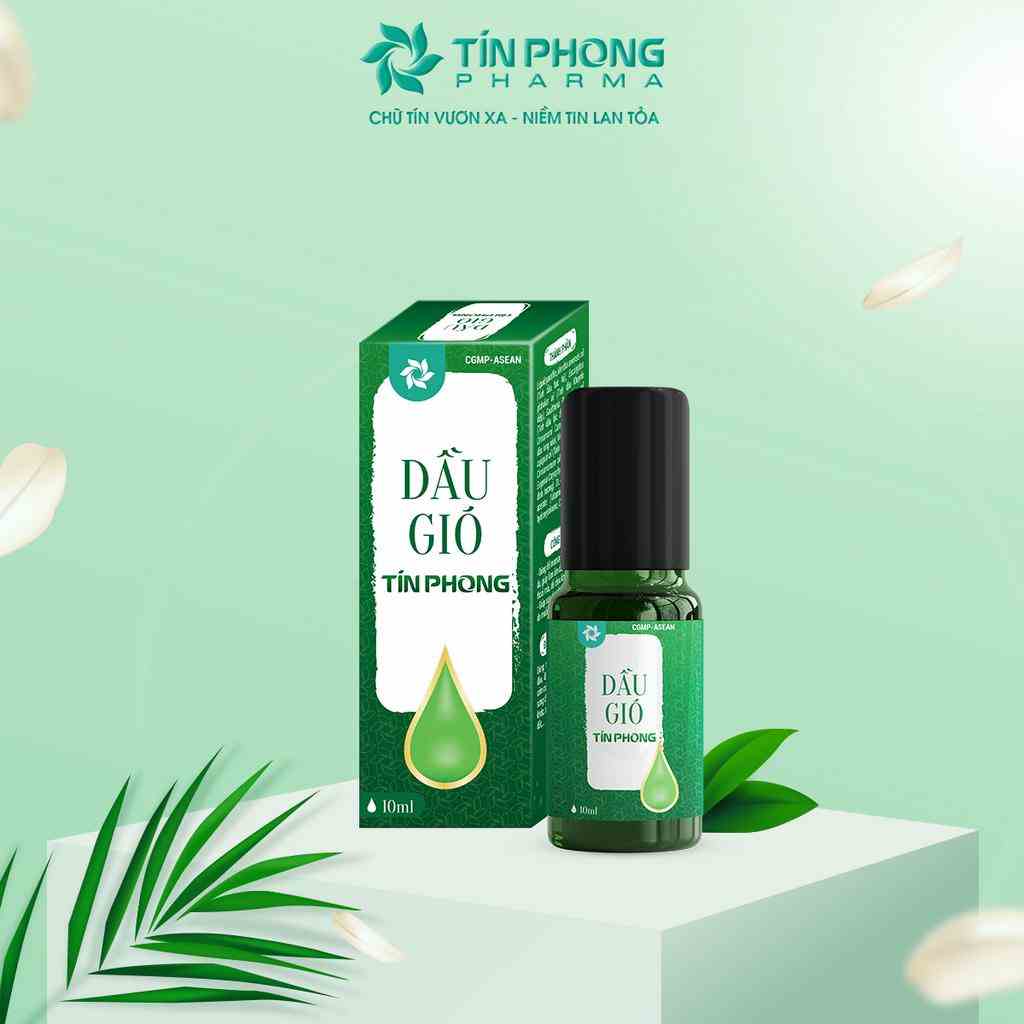 Dầu Gió TÍN PHONG Tinh Dầu Lộc Đề Xanh Giảm Đau Nhức, Ngừa Cảm Cúm Lọ 10ml