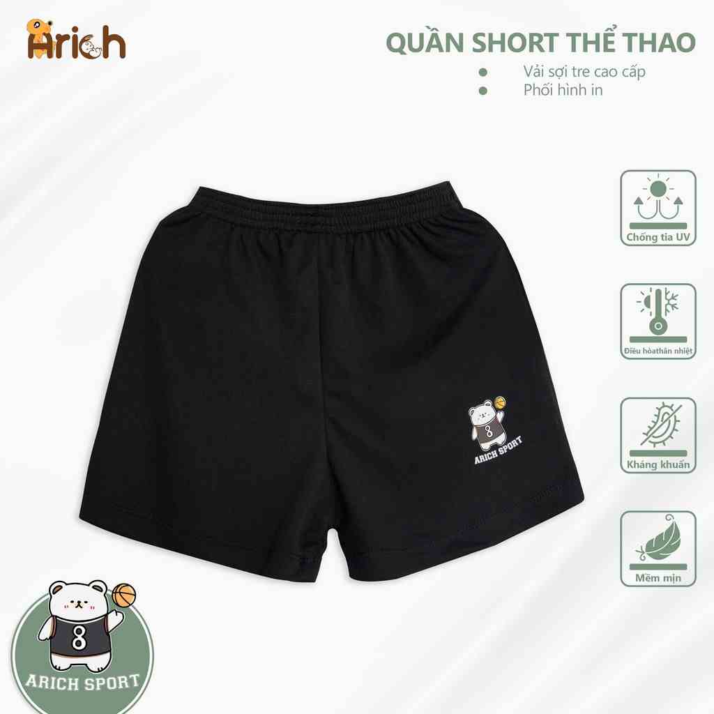 Quần short thể thao Arich cho bé từ 18m-5y