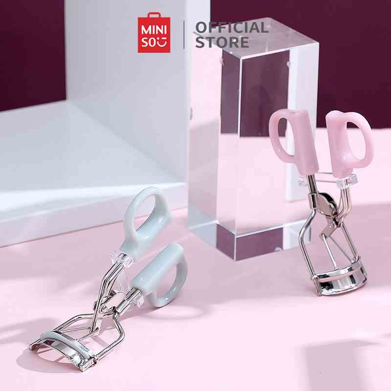 MINISO sản phẩm nổi tiếng máy uốn mi đàn hồi lâu dài di động cho người mới bắt đầu uốn mi cong tự nhiên