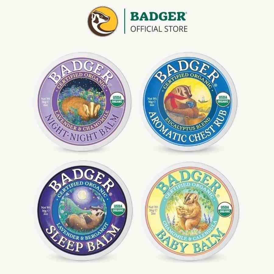 Tổng hợp sáp dầu hữu cơ BADGER organic balm - 21g 56g