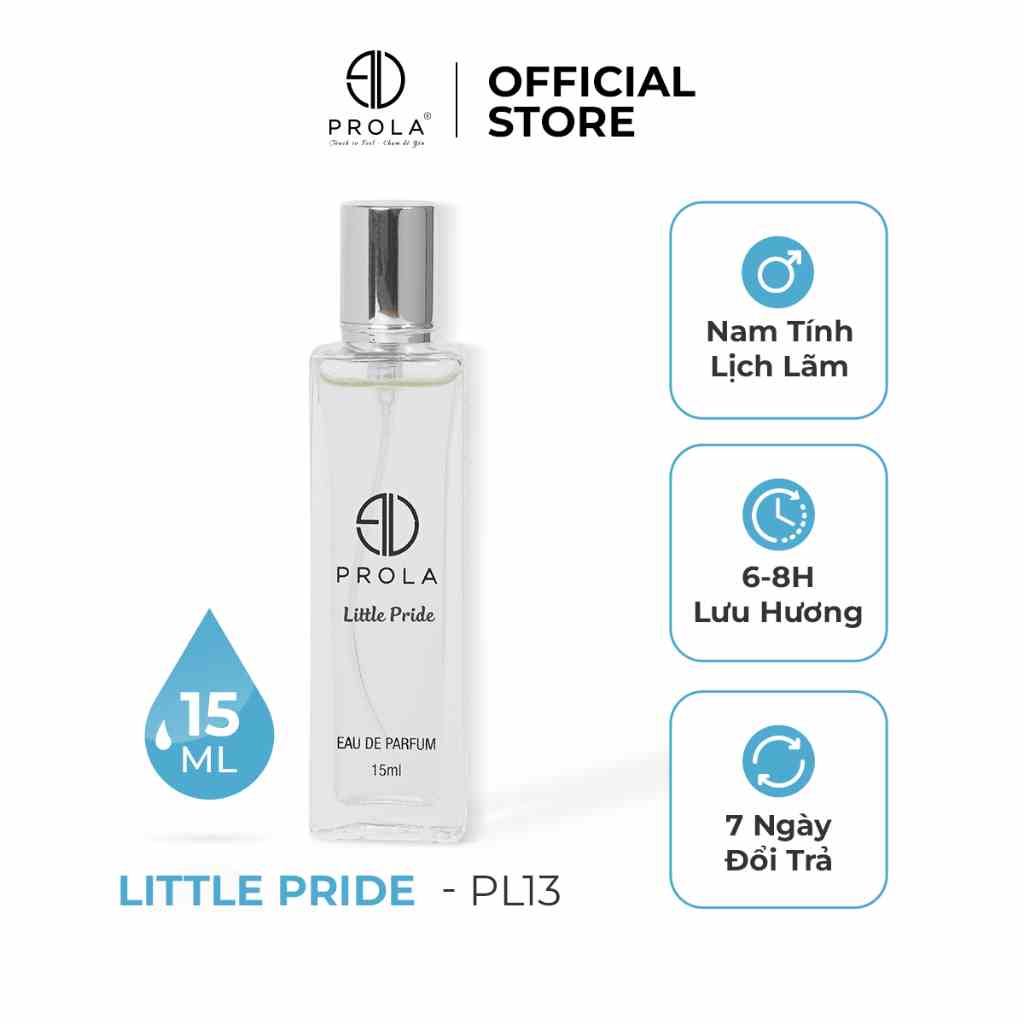 Nước hoa nam PROLA Litte Pride nam tính, quyến rũ, thu hút thích hợp đi hẹn hò PL13 - Dạng xịt 15ml