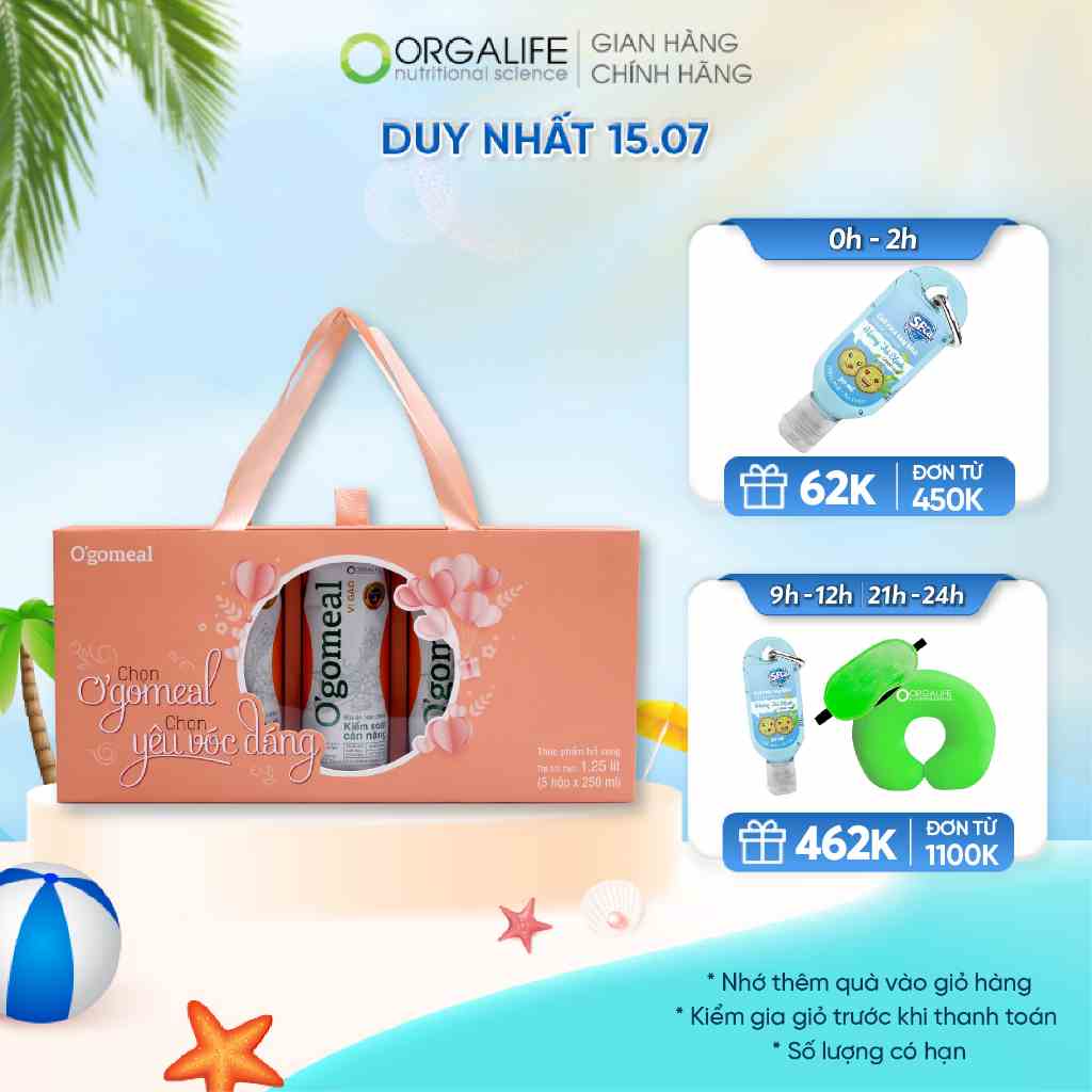 Set Quà Ogomeal Vị Gạo 5 ngày nhẹ người, 1 tuần dáng thon - Hộp quà 20/10, sinh nhật tặng mẹ, tặng người yêu, ý nghĩa