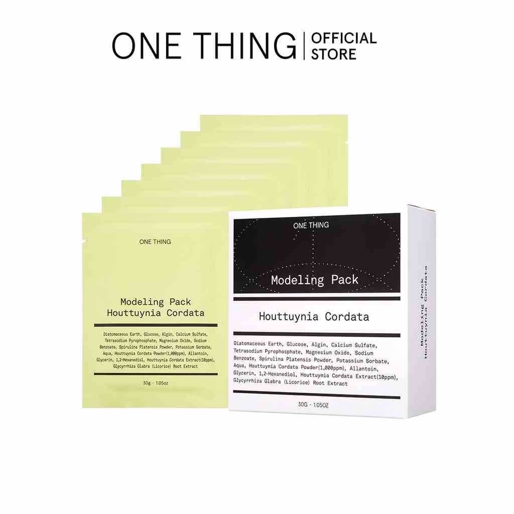 Mặt Nạ Làm Người Mẫu One Thing Modeling Pack Houttuynia Cordata (30g*7ea)