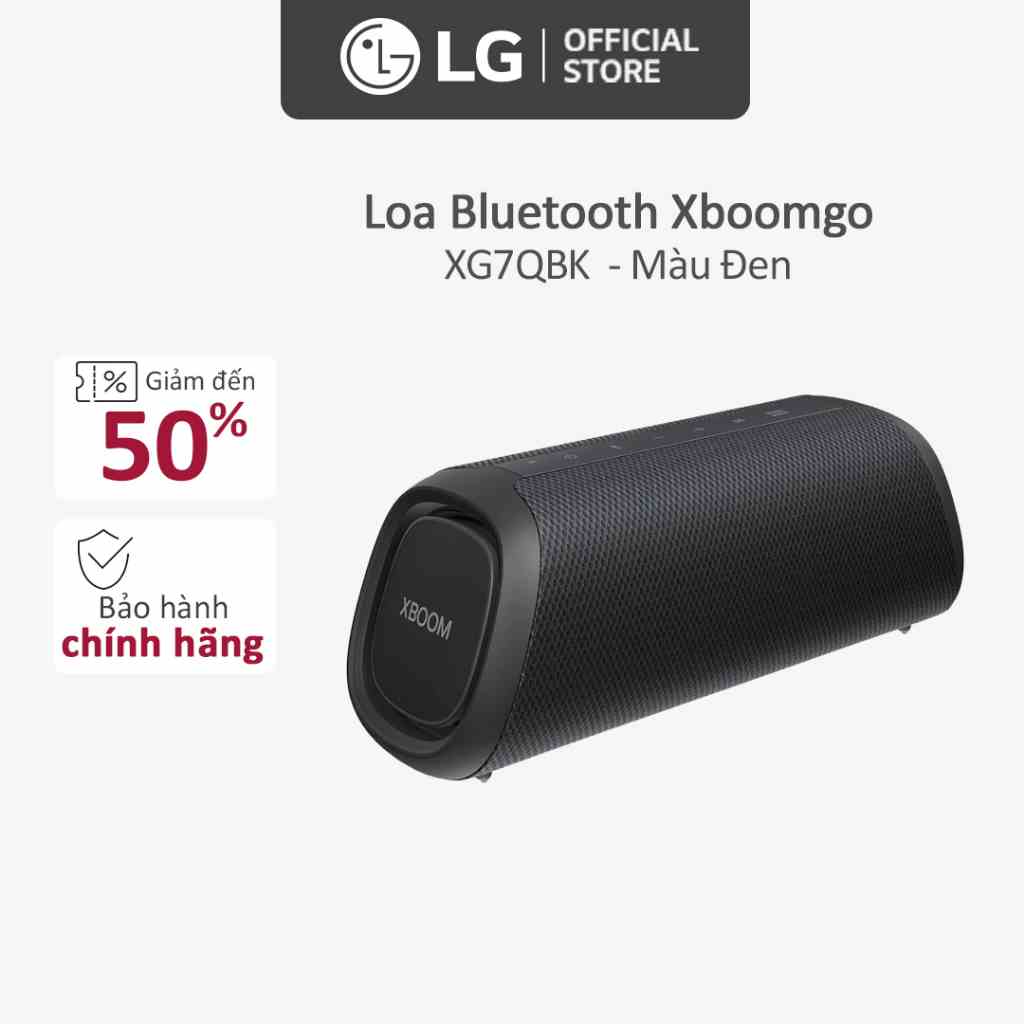 [Mã ELBAU5 giảm 5% đơn 300K] Loa Bluetooth Di Động LG Xboomgo XG7QBK - Hàng Chính Hãng - Màu Đen