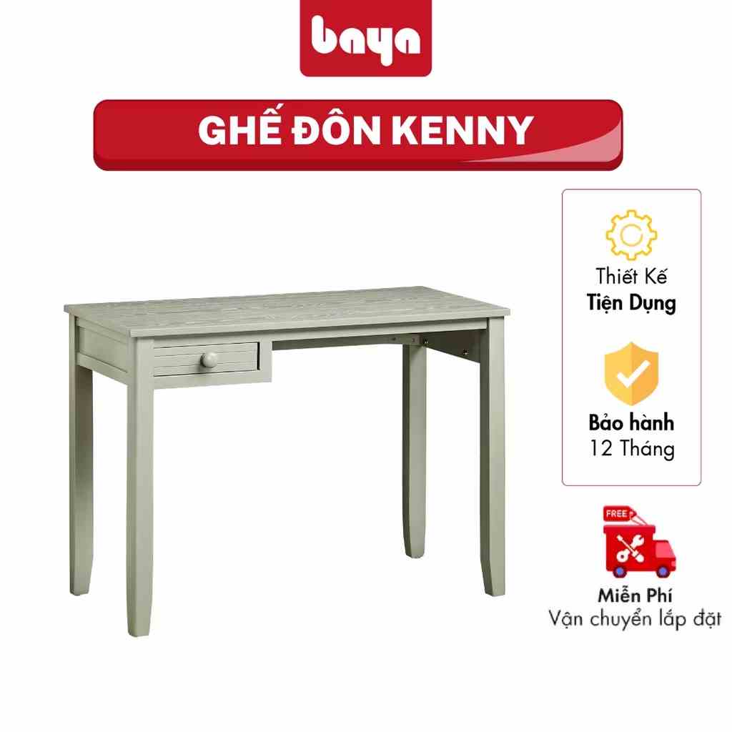 Bàn Trang Điểm Baya KENNY Thiết Kế Đơn Giản, Mộc Mạc, Làm Từ Gỗ Cao Su Vô Cùng Chắc Chắn Và Bền Bỉ L100xW50xH75 2001461