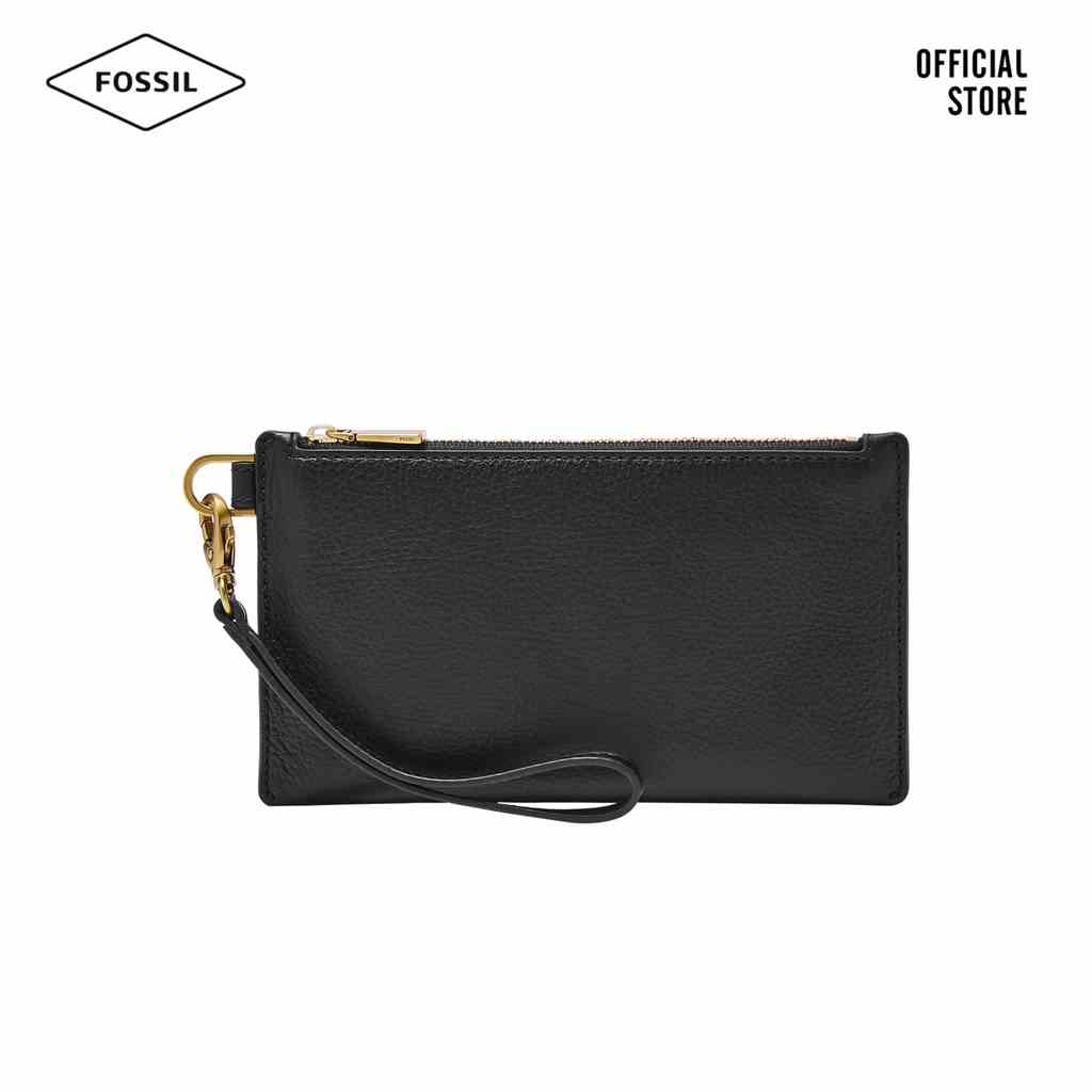 [Mã BMLTA35 giảm đến 35K đơn 99K] Ví da nữ Fossil Wristlet SLG1575001 - màu đen