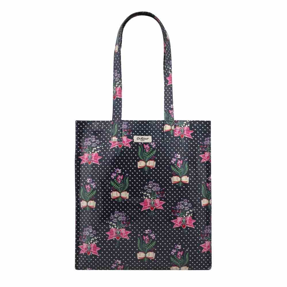 [Mã BMLTB200 giảm đến 100K đơn 499K] Túi đeo vai/Shiny Bookbag with Gusset - Lillies Posey