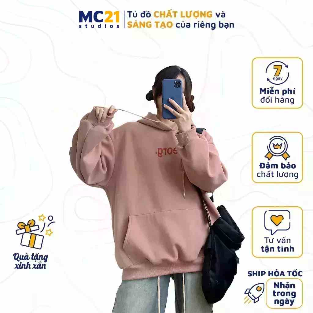 Áo hoodie oversize MINION CLOTHING Unisex nam nữ form rộng Ulzzang Streetwear Hàn Quốc chất nỉ lót lông cao cấp A3438