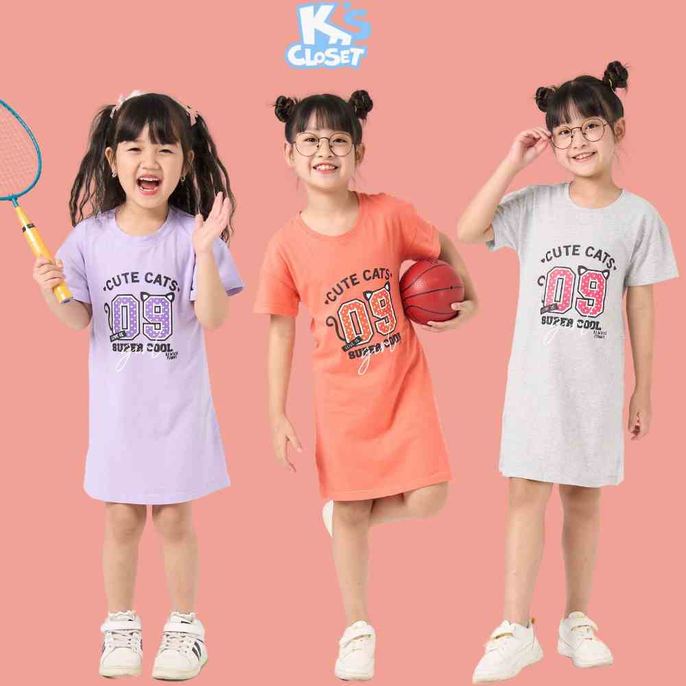 Váy Cộc Tay Ks Closet Cho Bé Gái (2-8 Tuổi) KT42THS