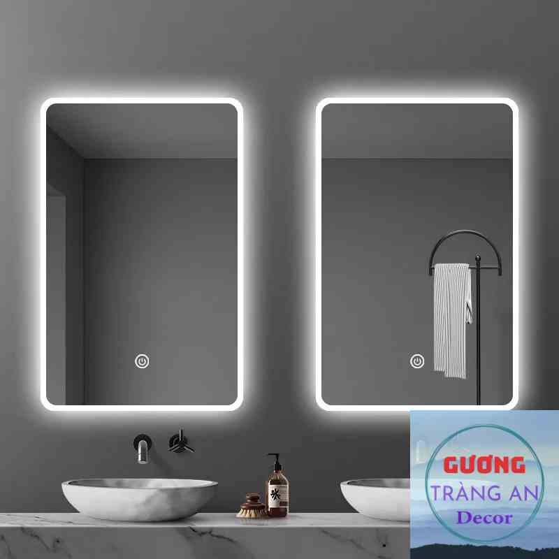 Gương Chữ Nhật Cảm Ứng Phòng Tắm, Trang Điểm - Gương Soi Gương Decor Thiết Kế Sang Trọng, Hiện Đại, Tối Giản