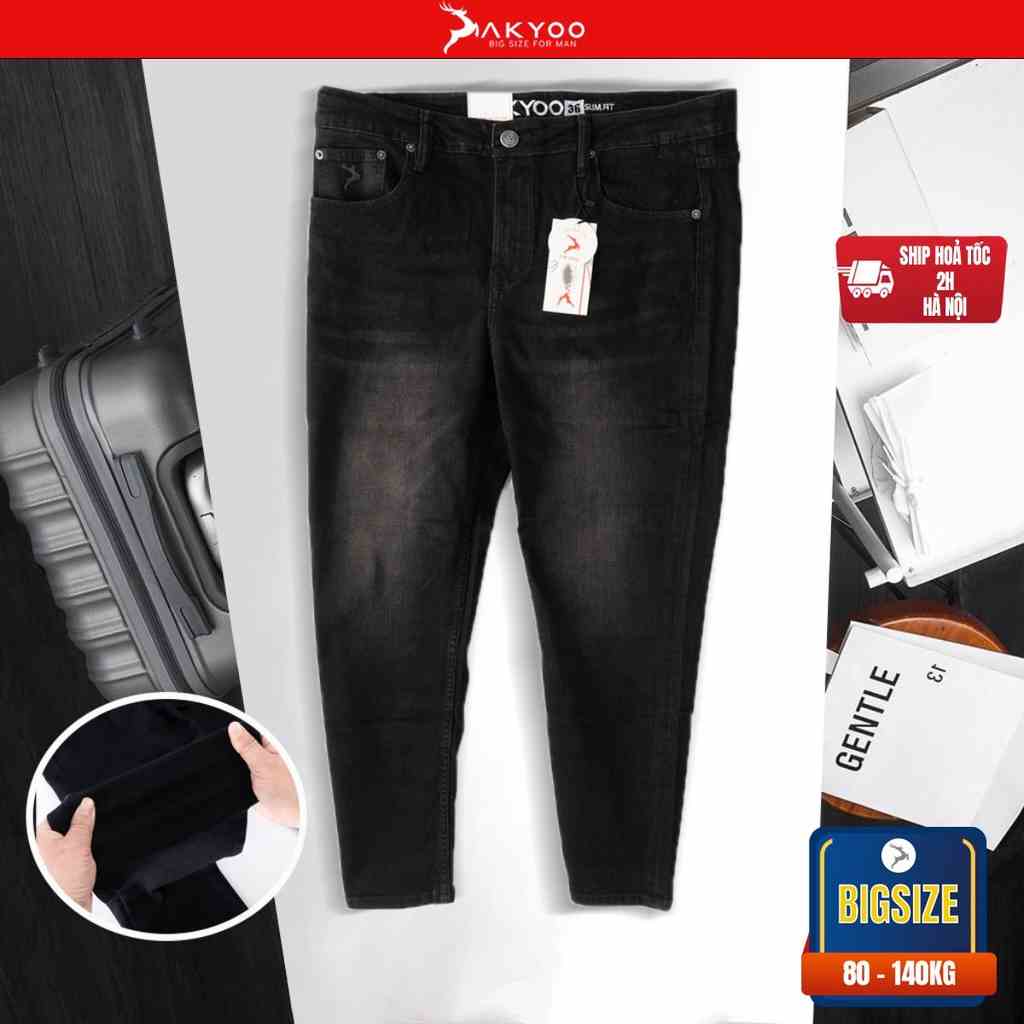 [Mã BMLTB35 giảm đến 35K đơn 99K] Quần Jean Nam Bigsize Size 80kg-140k - QJ A3