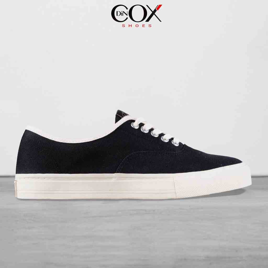 Giày sneaker nam/nữ canvas E06 Black đơn giản sang trọng