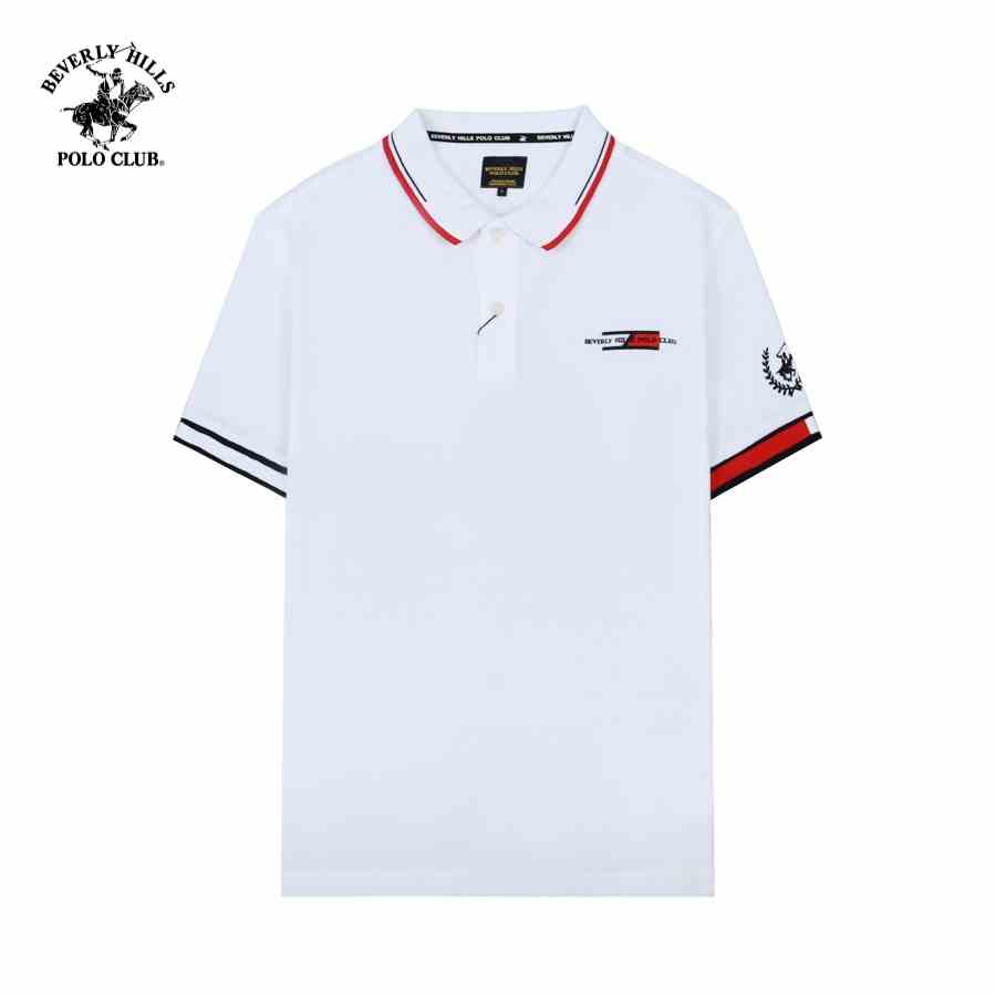 [Mã BMLTB35 giảm đến 35K đơn 99K] Beverly Hills Polo Club - Áo polo Ngắn tay Nam Regular Fit WT WHITE- BHPC PMRSS23TL039