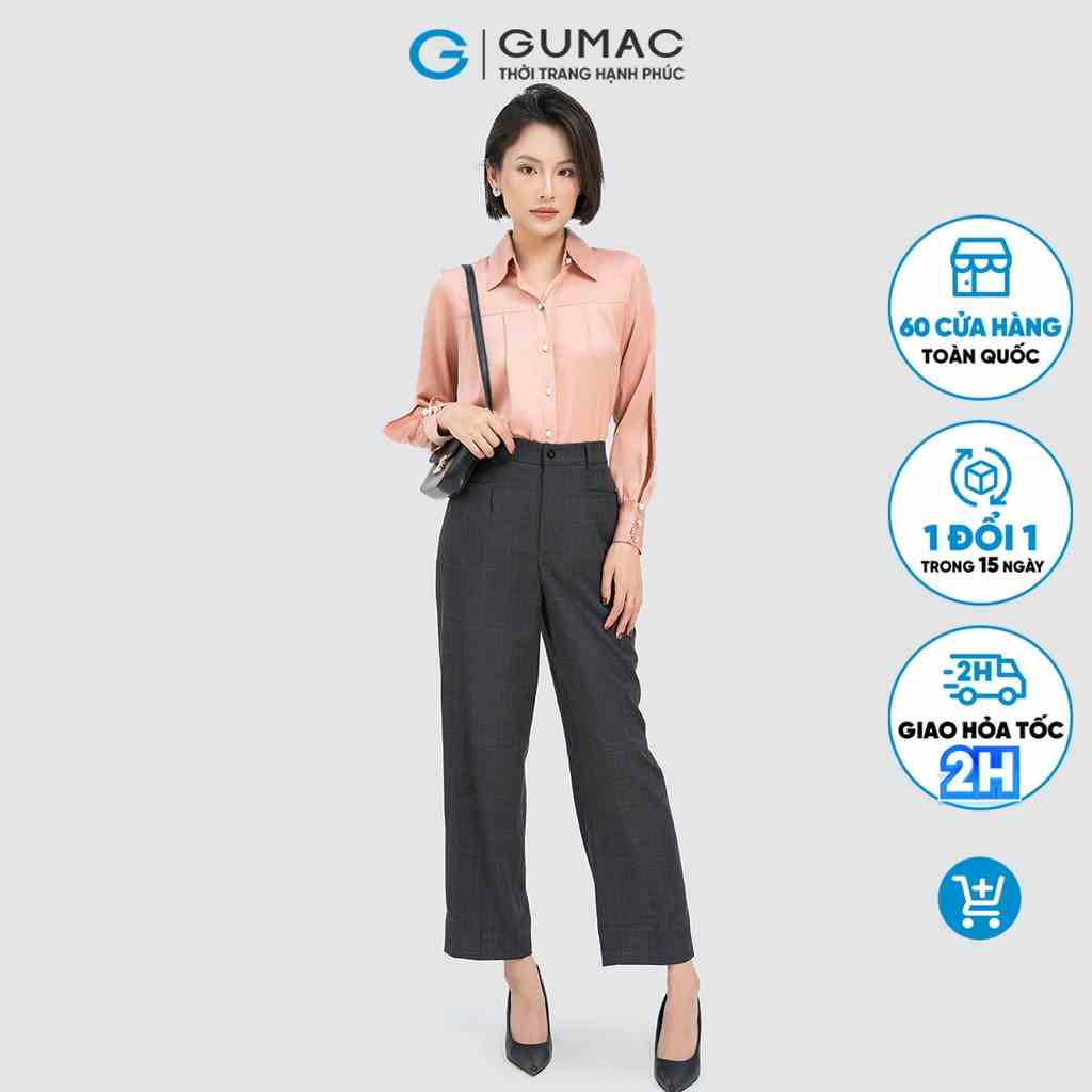 Quần ống đứng túi kiểu GUMAC QD04015