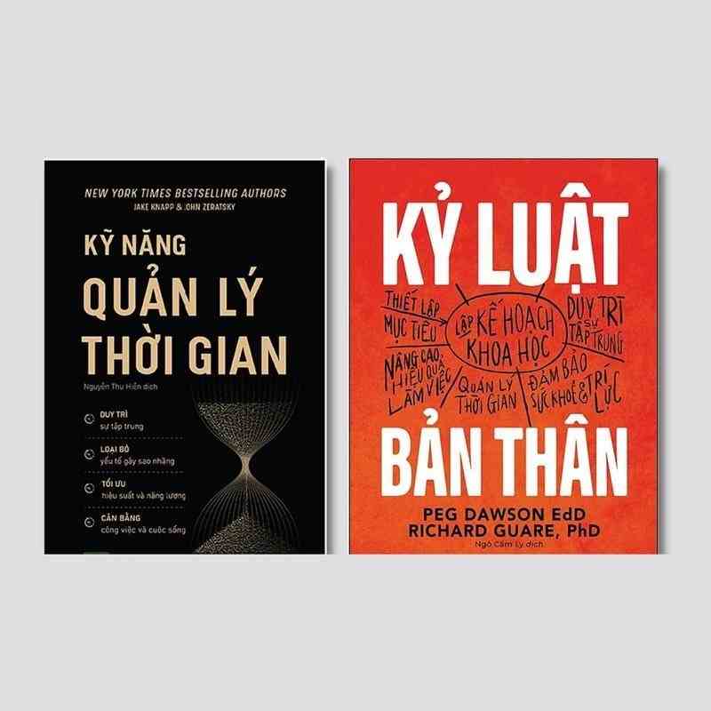 Sách - Combo 2 cuốn Kỹ Năng Quản Lý Thời Gian - Kỷ Luật Bản Thân