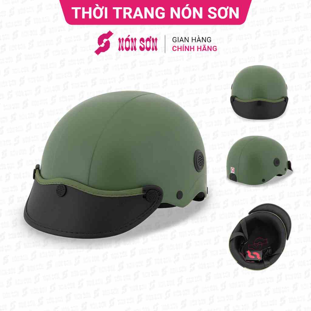 Mũ bảo hiểm nửa đầu lỗ thông gió chính hãng NÓN SƠN-TG-XH515