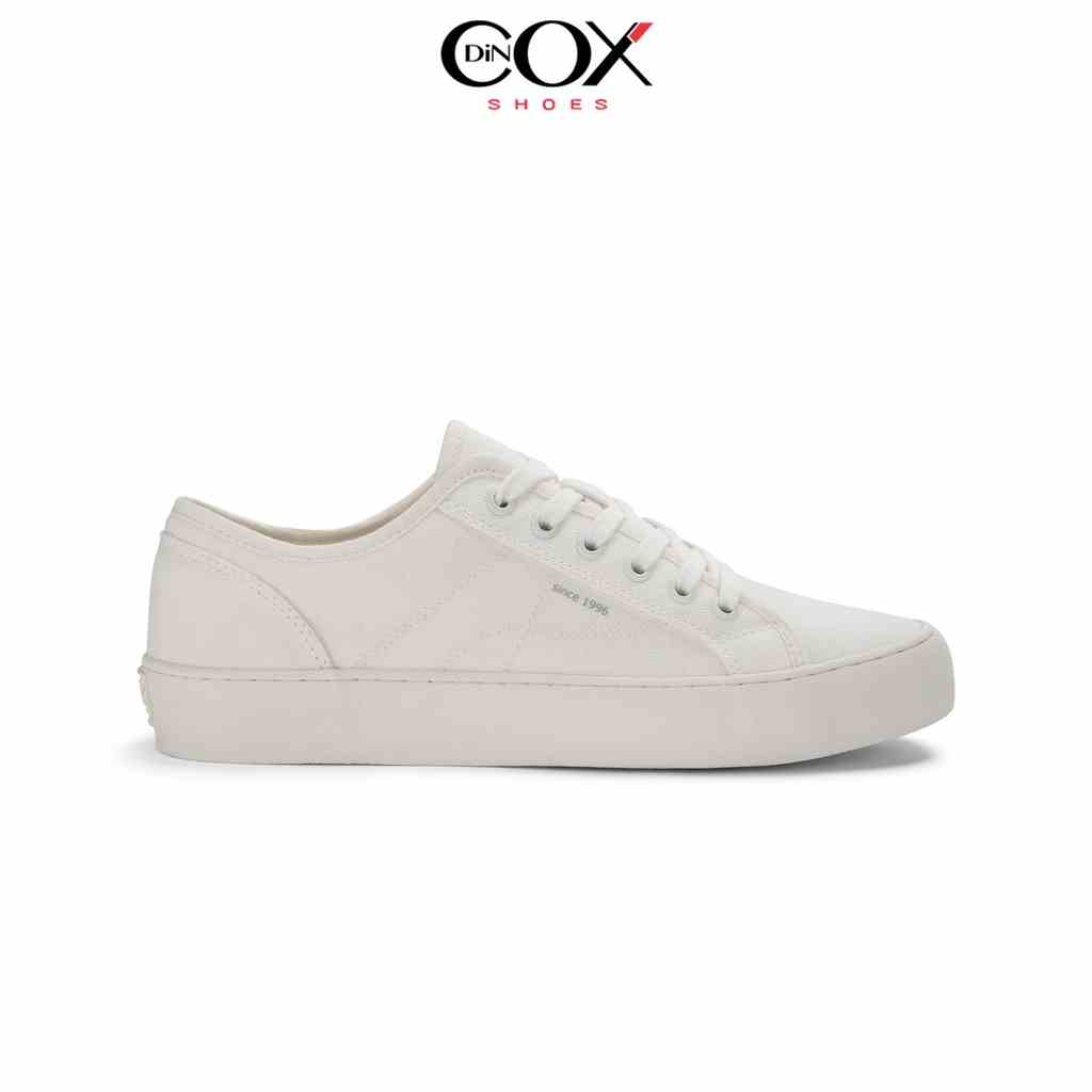 Giày Sneaker Vải Canvas Nam Nữ E18 White Sang Trọng