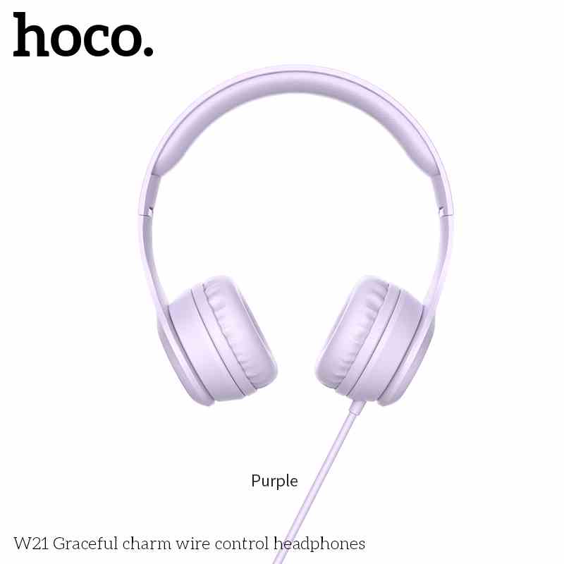 Tai nghe/ Monitor Headphones - Hoco W21 - Màu tím