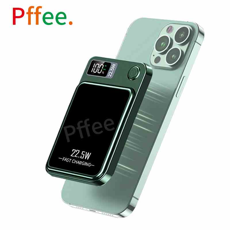 Sạc Dự Phòng Không Dây Pffee 10000 20000mAh 22.5W Qi