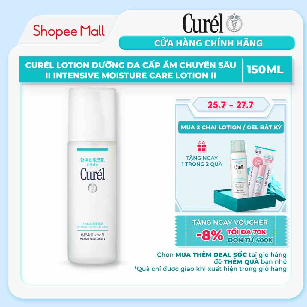 Lotion Dưỡng Da Cấp Ẩm Chuyên Sâu II Curel Intensive Moisture Care Lotion II 150ml