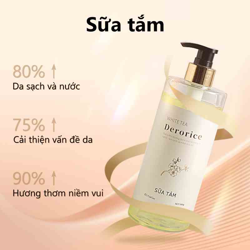 [Mã BMLTB200 giảm đến 100K đơn 499K] Derorice Dầu sữa tắm dưỡng da mịn màng - Hương thơm quyến rũ từ thiên nhiên 500ml