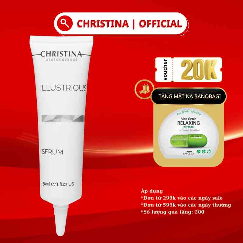 Tinh chất làm sáng da Illustrious Floslek Serum CHRISTINA hỗ trợ giảm thâm, mờ nám 30ml