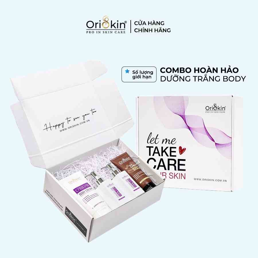 ComBo Dưỡng Trắng Da Body, Hỗ Trợ Kích Trắng Da, Cấp Ẩm Và Làm Sáng Da Oriskin