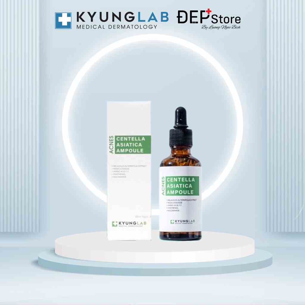 Serum mụn Kyung Lab Acnes Centella Asiatica Ampoule kiềm dầu mờ thâm 50ml