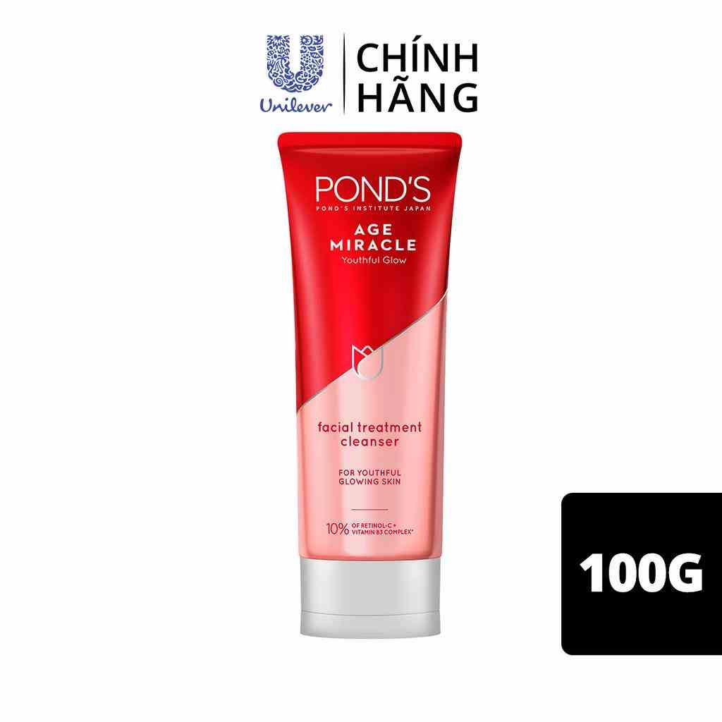 Sữa rửa mặt ngăn ngừa lão hóa Ponds Age Miracle 100g