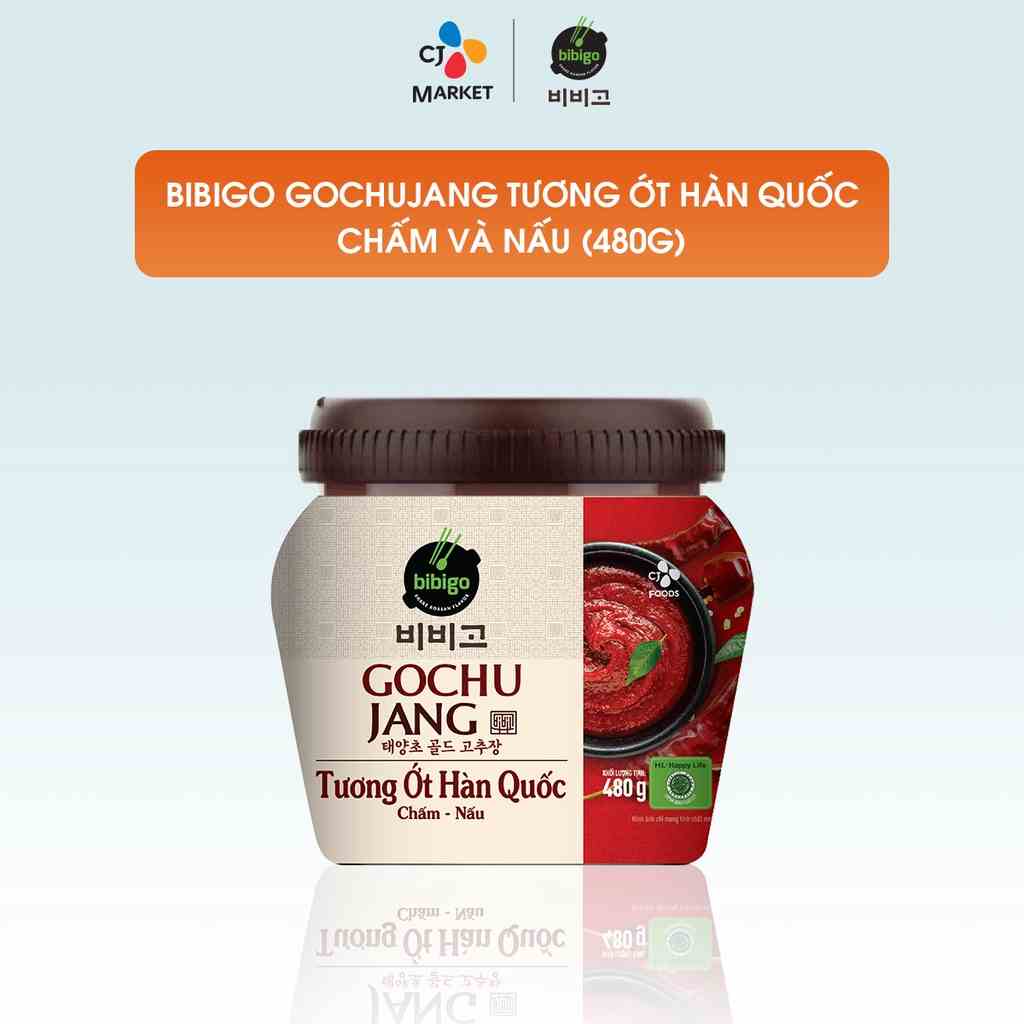 [Mã BMLTB35 giảm đến 35K đơn 99K] Tương Ớt Hàn Quốc Bibigo Gochujang Chấm và Nấu - Hũ 480G