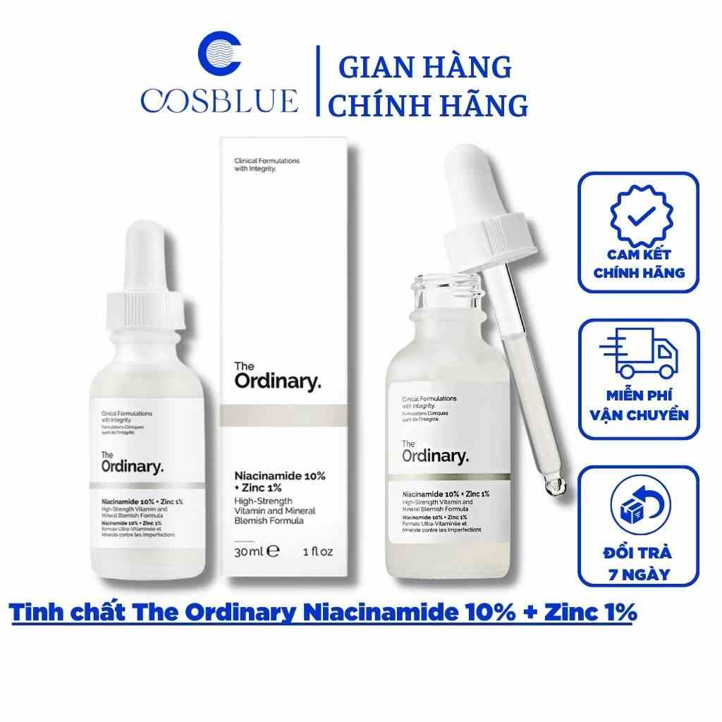 Tinh Chất The Ordinary Niacinamide 10% + Zinc 1% giảm mụn, mờ thâm, thu nhỏ lỗ chân lông hiệu