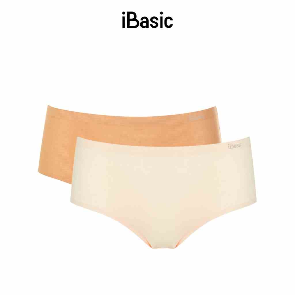 Combo 2 quần lót nữ không đường may bonding thoáng khí lưng cao iBasic PANW139