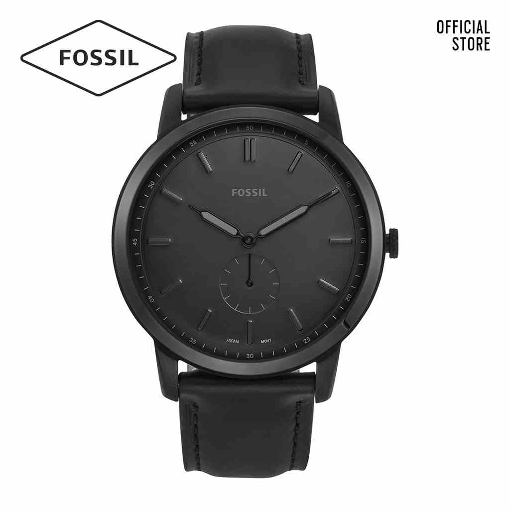 [Mã BMLTA35 giảm đến 35K đơn 99K] Đồng hồ nam Fossil THE MINIMALIST - MON FS5447 dây da - màu đen