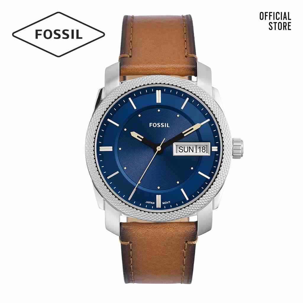 [Mã BMLTA35 giảm đến 35K đơn 99K] Đồng hồ nam Fossil MACHINE FS5920 dây da - màu nâu