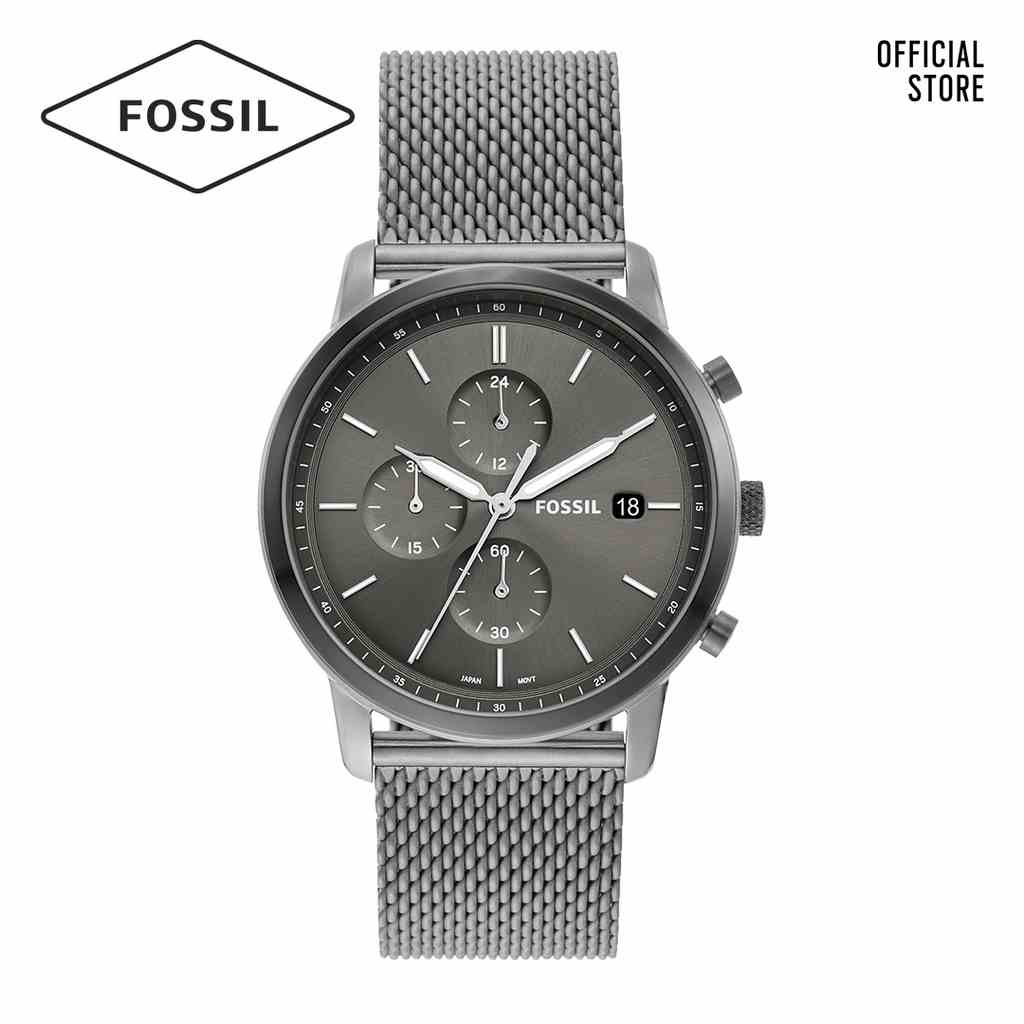 [Mã BMLTA35 giảm đến 35K đơn 99K] Đồng hồ nam Fossil MINIMALIST FS5944 dây thép không gỉ - màu bạc