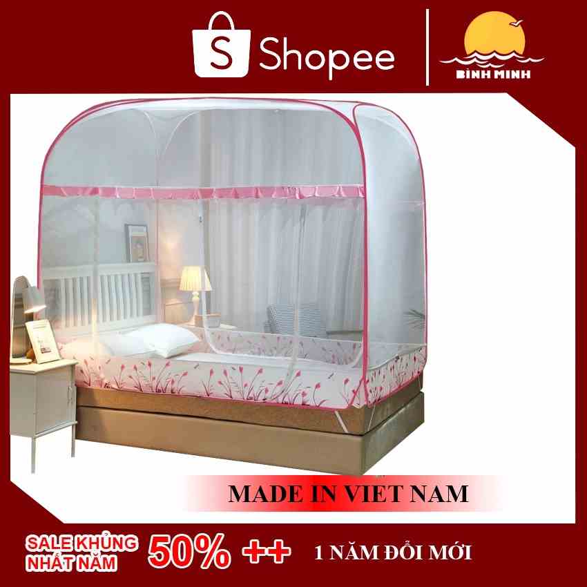 [Mã BMLTA35 giảm đến 35K đơn 99K] [Miễn Ship] Màn Chụp - Mùng Chụp Chống Muỗi Tự Bung Cao Cấp Đỉnh Rộng - Bình Minh