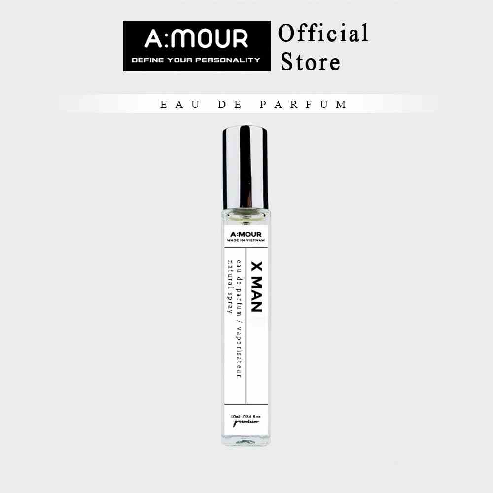 Nước Hoa Nam Amour X Man Nguyên Liệu Nhập Pháp Hương Thơm Sang Trọng, Lôi Cuốn Dạng Xịt 10ml và 2ml