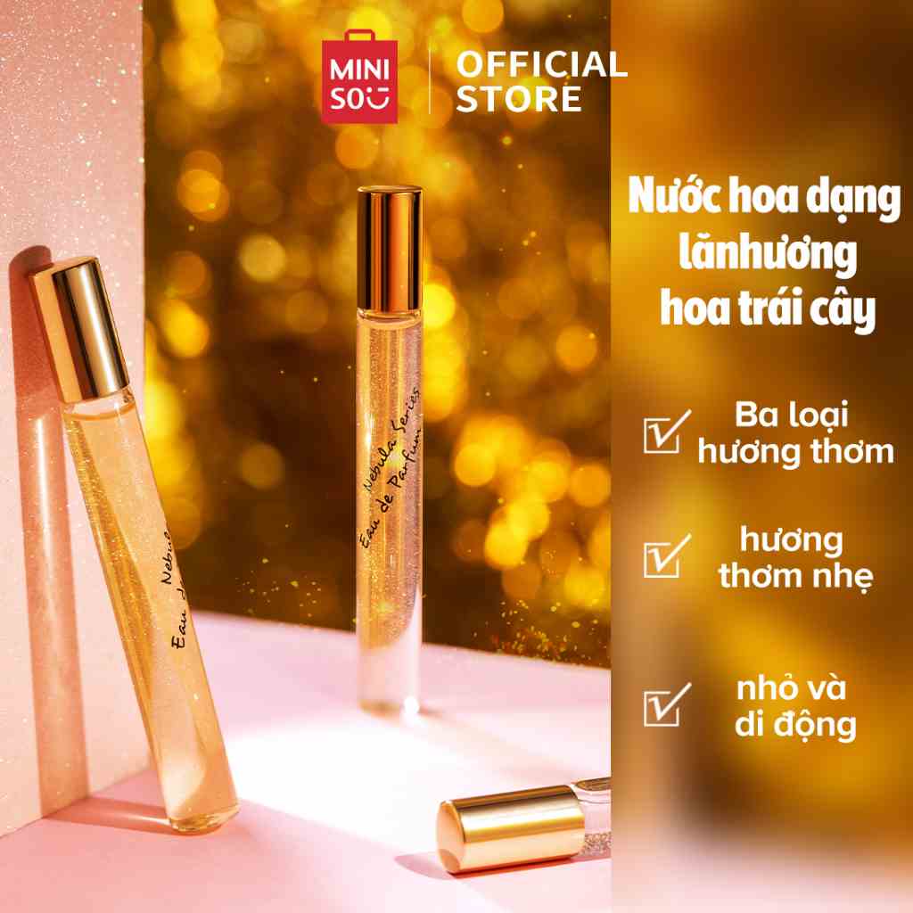 Nước hoa nữ Miniso hương trái cây hoa loạt tinh vân nước hoa dạng lăn